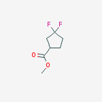 Structure of Methyl 3,3-difluorocyclopentane-1-carboxylate