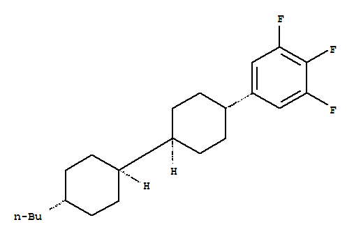 丁基双环己基-3,4,5-三氟苯结构式