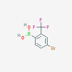 4-BROMO-2-(TRIFLUOROMETHYL)BENZENEBORONIC ACID结构式