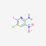 Structure of 5-chloro-6-iodo-3-nitropyridin-2-amine
