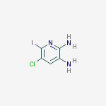 Structure of 5-chloro-6-iodopyridine-2,3-diamine
