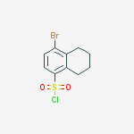 Structure of 4-bromo-5,6,7,8-tetrahydronaphthalene-1-sulfonyl chloride