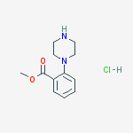 Structure of Methyl 2-(piperazin-1-yl)benzoate hydrochloride