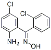Chemical structure of 2-amino-2,5-dichlorobenzophenone oxime