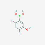 Chemical structure of 2,4-Difluoro-5-methoxyphenylboronic acid
