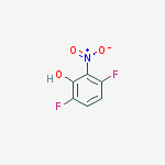 Structure of Phenol, 3,6-difluoro-2-nitro-