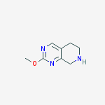 2-Methoxy-5,6,7,8-tetrahydropyrido[3,4-d]pyrimidine结构式