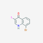 Structure of 8-bromo-3-iodo-4-quinolinol
