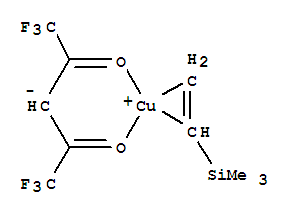 Structure of COPPER I / II HEXAFLUOROPENTANEDIONATE - VINYLTRIMETHYLSILANE COMPLEX