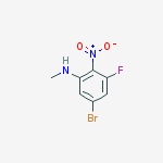 Structure of 5-BROMO-3-FLUORO-N-METHYL-2-NITROANILINE