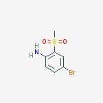 4-BROMO-2-(METHYLSULPHONYL)ANILINE结构式