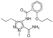 Structure of 1H-Pyrazole-5-carboxamide, 1-methyl-4-[(2-propoxybenzoyl)amino]-3-propyl-