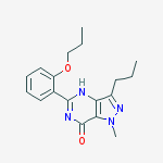 Structure of 1-methyl-5-(2-propoxyphenyl)-3-propyl-4h-pyrazolo[4,3-d]pyrimidin-7-one
