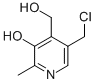 Structure of 5-CHLOROMETHYL-3-HYDROXY-4-HYDROXYMETHYL-2-METHYLPYRIDINE