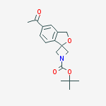 Structure of 5'-ACETYLSPIRO[AZETIDINE-3,1'(3'H)-ISOBENZOFURAN]-1-CARBOXYLIC ACID, 1,1-DIMETHYLETHYL ESTER
