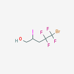 1-Pentanol, 5-bromo-5,5,4,4-tetrafluoro-2-iodo-结构式
