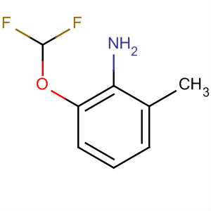 Benzenamine, 2-(difluoromethoxy)-6-methyl-结构式