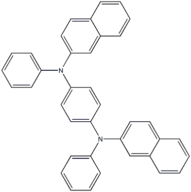 N,N'-二(2-萘基)-N,N'-二苯基-1,4-苯二胺结构式