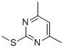2-甲硫基-4,6-二甲基嘧啶结构式