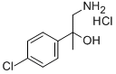 1-AMINO-2-(4-CHLORO-PHENYL)-PROPAN-2-OL HCL结构式