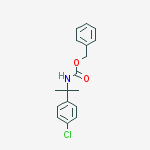 Benzyl N-[2-(4-chlorophenyl)propan-2-yl]carbamate结构式