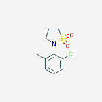N-(2-Chloro-6-methylphenyl)-1,3-propanesultam结构式
