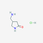 Structure of 4-(aminomethyl)pyrrolidin-2-one hydrochloride