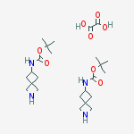 TERT-BUTYL 2-AZASPIRO[3.3]HEPT-6-YLCARBAMATE OXALATE结构式