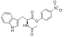 ACETYL-L-TRYPTOPHAN 4-NITROPHENYL ESTER结构式