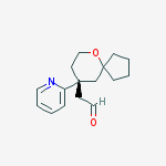Structure of 2-[(9R)-9-(pyridin-2-yl)-6-oxaspiro[4.5]decan-9-yl]acetaldehyde