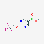 2-(2,2,2-Trifluoroethoxy)pyrimidine-5-boronic acid结构式