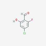 Structure of 4-chloro-2-fluoro-6-hydroxybenzaldehyde