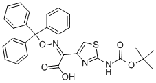 Structure of (Z)-2-(2-Boc-aminothiazole-4-yl-)-2-trityloxyiminoacetic acid