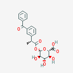(R)-Ketoprofen Acyl-β-D-glucuronide结构式