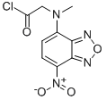 4-(N-氯甲酰甲基-N-甲氨基)-7-硝基-2,1,3-苯并恶二唑[用于高效液相色谱标记]结构式
