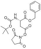 Structure of BOC-ASPARTIC ACID(OSU)-OBZL