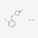 Structure of 3-(2-fluorophenoxy)azetidine;hydrochloride