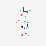 Structure of Methyl 6-methoxy-5-(4,4,5,5-tetramethyl-1,3,2-dioxaborolan-2-yl)pyridine-2-carboxylate