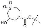 6-Hydroxy-1,1-dioxo-1l6-[1,4]thiazepane-4-carboxylic acid tert-butyl ester结构式