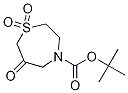 tert-butyl 6-oxo-1,4-thiazepane-4-carboxylate 1,1-dioxide结构式