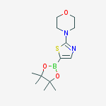 2-Morpholinothiazole-5-boronic acid, pinacol ester结构式