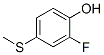 Phenol,  2-fluoro-4-(methylthio)-结构式