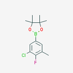 3-Chloro-4-fluoro-5-methylphenylboronic acid, pinacol ester结构式