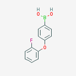 [4-(2-fluorophenoxy)phenyl]boronic Acid结构式