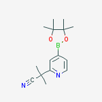 Structure of 2-Methyl-2-[4-(4,4,5,5-tetramethyl-1,3,2-dioxaborolan-2-yl)-2-pyr idinyl]propanenitrile