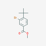 Methyl 3-bromo-4-tert-butylbenzoate结构式