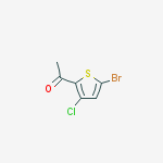 Structure of 1-(5-bromo-3-chlorothiophen-2-yl)ethanone