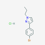 3-(4-Bromophenyl)-1-propylpyrazole HCl结构式