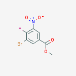 Structure of Methyl 3-bromo-4-fluoro-5-nitrobenzoate