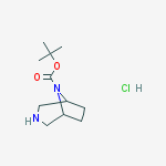 Structure of tert-Butyl 3,8-diazabicyclo[3.2.1]octane-8-carboxylate hydrochloride